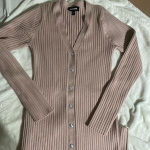 Express unused ribbed sweater dress